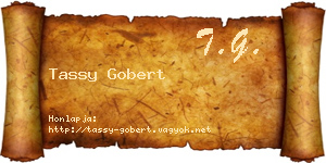 Tassy Gobert névjegykártya